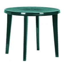 shumee Zahradní plastový stůl LISA 90 cm zelená
