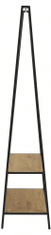 Stojan na oblečení Seaford, 165 cm, černá / dub