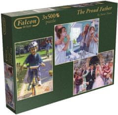 Falcon Puzzle Hrdý otec 3x500 dílků