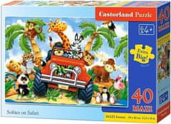 Castorland Puzzle Dobráci na safari MAXI 40 dílků