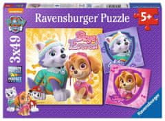 Ravensburger Puzzle Tlapková patrola: Dívčí síla 3x49 dílků