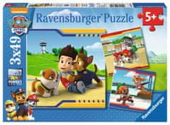 Ravensburger Puzzle Tlapková patrola: Hrdinové 3x49 dílků