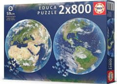 Educa Kulaté puzzle Planeta Země 2x800 dílků