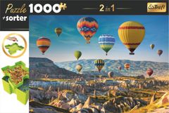 Trefl Puzzle s třídičem 2v1 Balóny nad Kapadokií 1000 dílků