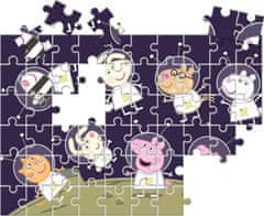Clementoni Oboustranné puzzle Prasátko Peppa ve vesmíru 60 dílků