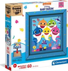 Clementoni Puzzle Frame Me Up: Baby Shark 60 dílků