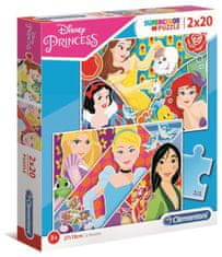 Clementoni Puzzle Disney Princezny 2x20 dílků