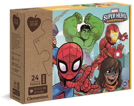 Clementoni Puzzle Superhrdinové Marvel MAXI 24 dílků
