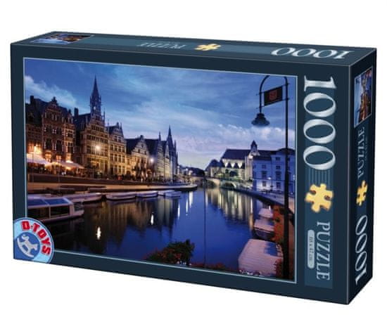 D-Toys Puzzle Noční Gent, Belgie 1000 dílků