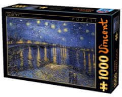 D-Toys Puzzle Hvězdná noc nad Rhonou 1000 dílků