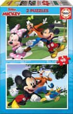 Educa Puzzle Mickey a přátelé 2x48 dílků