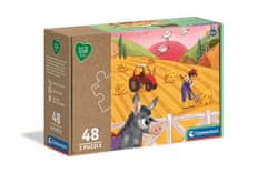 Clementoni Play For Future Puzzle Zvířata na farmě 3x48 dílků