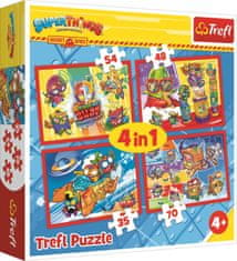 Trefl Puzzle Super Things: Tajní špióni 4v1 (35,48,54,70 dílků)