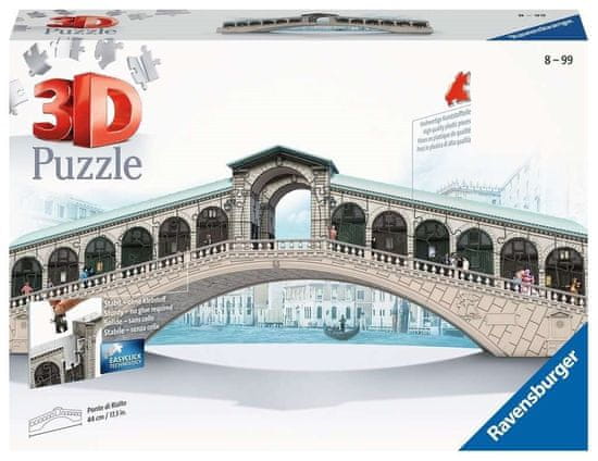 Ravensburger 3D puzzle Most Ponte di Rialto 216 dílků