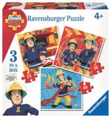 Ravensburger Puzzle Požárník Sam 3v1 (25,36,49 dílků)