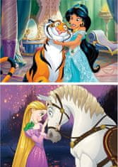 Educa Dřevěné puzzle Disney princezny 2x16 dílků