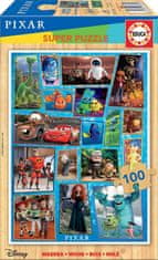 Educa Dřevěné puzzle Disney Pixar 100 dílků