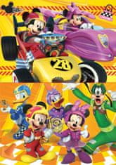 Educa Puzzle Mickey a závodníci 2x48 dílků