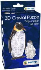 HCM Kinzel 3D Crystal puzzle Tučňáci 43 dílků