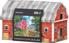 EuroGraphics Puzzle v plechové krabičce Rodinný statek 550 dílků
