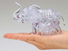 HCM Kinzel 3D Crystal puzzle Slon s mládětem 46 dílků