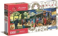 Clementoni Panoramatické puzzle Vánoční kolekce: Santa 1000 dílků