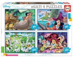 Educa Puzzle Disney pohádky 4v1 (50,80,100,150 dílků)
