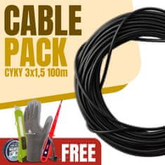 SVX Kabel CYKY-J 3x1,5 - 100m PACK 3x1,5 - 100m CABLE PACK