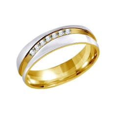 Silvego Snubní ocelový prsten pro ženy MARIAGE RRC2050-Z (Obvod 51 mm)