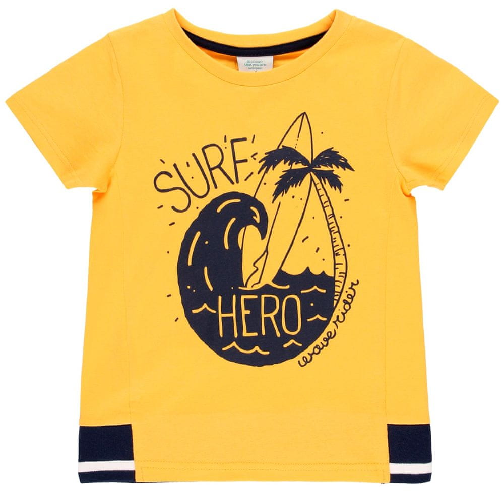 Boboli chlapecké tričko Venice Beach 504111 žlutá 122