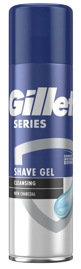 Gillette Series Čisticí Gel Na Holení S Dřevěným Uhlím, 200ml