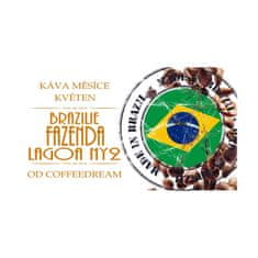 COFFEEDREAM Káva BRAZILIE FAZENDA da LAGOA - Hmotnost: 500g, Typ kávy: Zrnková, Způsob balení: běžný třívrstvý sáček