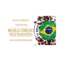 COFFEEDREAM Káva BRAZILIE CERRADO DOCE DIAMANTINA - Hmotnost: 1000g, Typ kávy: Zrnková, Způsob balení: běžný třívrstvý sáček