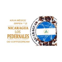 COFFEEDREAM Káva NICARAGUA Los PEDERNALES - Hmotnost: 500g, Typ kávy: Zrnková, Způsob balení: třívrstvý sáček se zipem, Stupeň pražení: pražení COFFEEDREAM
