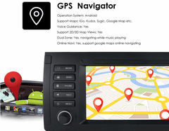 Ossuret Autorádio Bmw X5 E53/5 Series E39/M5 , ANDROID 12 , WIFI, GPS, USB, Bluetooth, Dotykové Android autorádio do Bmw E53 X5/5 Series E39/M5 rádio + GPS navigace, Kamera, Canbus