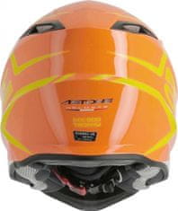 ASTONE Moto přilba MX800 TROPHY oranžová + 2 ks brýle ARNETTE zdarma L