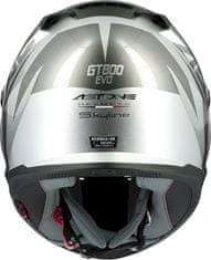 ASTONE Moto přilba GT800 EVO SKYLINE stříbrno/černá XXL