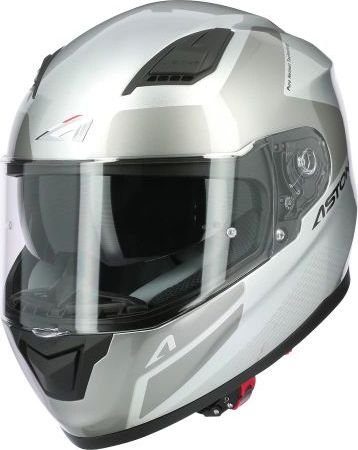 ASTONE Moto přilba GT900 RACE stříbrná