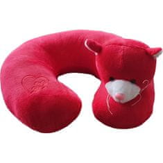 4Car Cestovní polštářek red cat