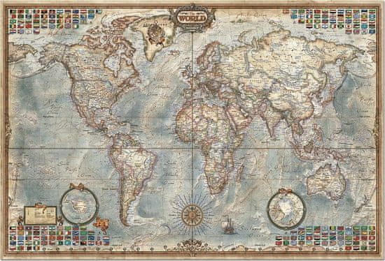 Educa Puzzle Historická politická mapa světa 4000 dílků