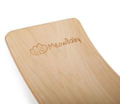 MeowBaby® Balance Board Dřevěná balanční deska 80x30 cm Wobble Board pro děti Balanční hračky pro děti Curvy Board Montessori