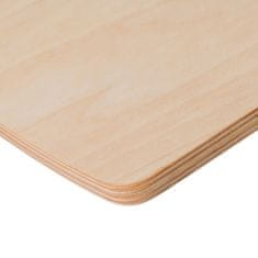 MeowBaby® Balance Board Dřevěná balanční deska 60x30 cm Wobble Board pro děti Balanční hračky pro děti Curvy Board Montessori