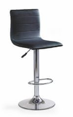 Halmar Barová židle H-21 - černá / chrom