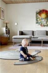 BabyDan kulatá hrací podložka puzzle/dráha Grey 110 cm