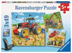 Ravensburger Puzzle Velké stroje 3x49 dílků
