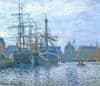 INFRADŮM Sálavý topný panel s potiskem "Claude Monet Le Havre, Tříště" 80x60cm, 500w