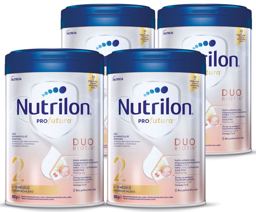 Levně Nutrilon Profutura DUOBIOTIK 2 kojenecké mléko 4x800 g 6+