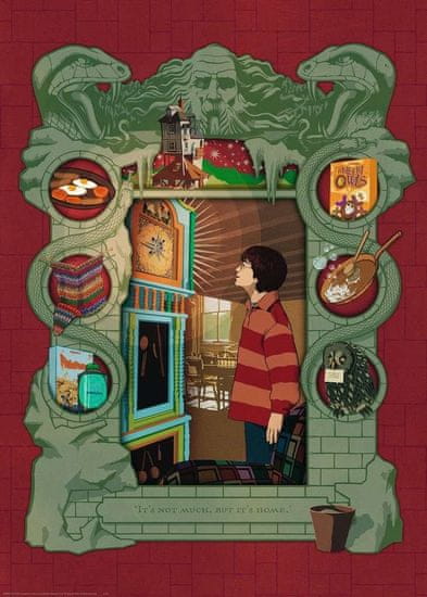 Ravensburger Puzzle Harry Potter: U Weasleyových 1000 dílků