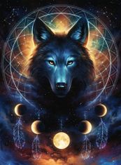 Ravensburger Svítící puzzle Měsíční vlk 500 dílků