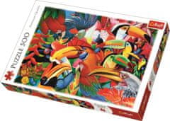 Trefl Puzzle Barevní ptáci 500 dílků